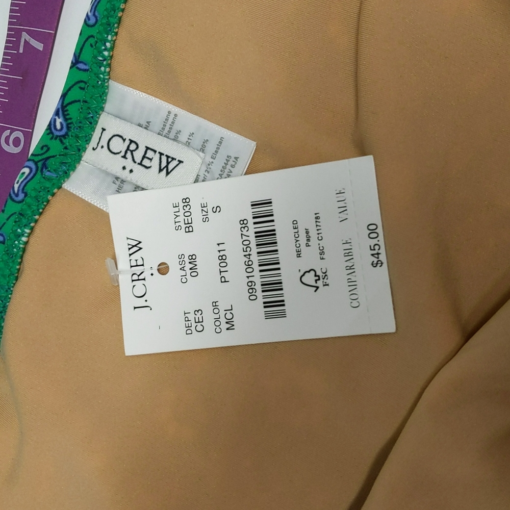 J. Crew Women's Paisley Print Bikini - Picture 9 of 9